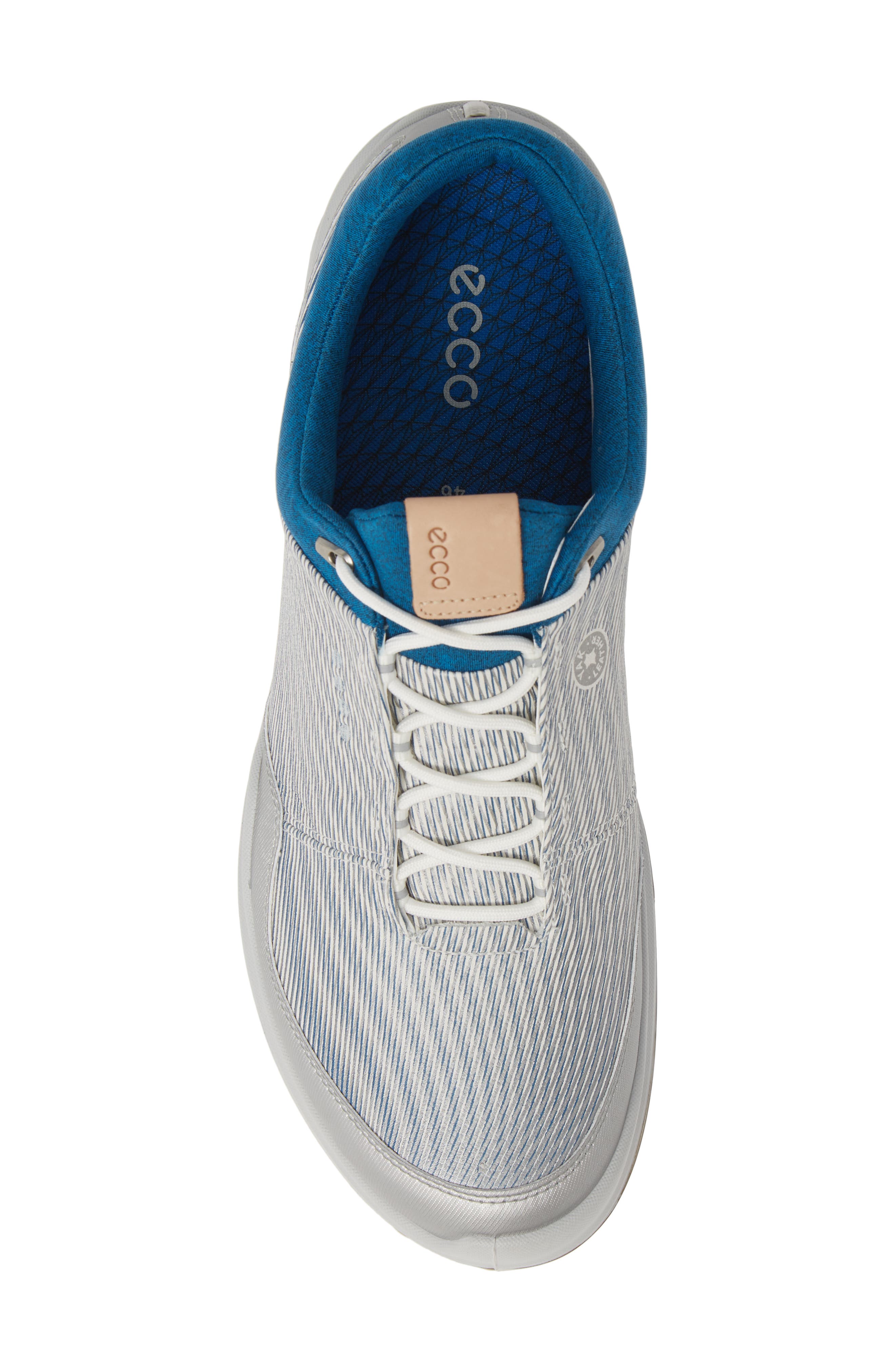 BIOM Hybrid 3 Gore-Tex® Golf Shoe, Alternate, color, WHITE/ OLYMPIAN BLUE LEATHER