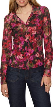 Sanctuary Mesh Button-Down Shirt