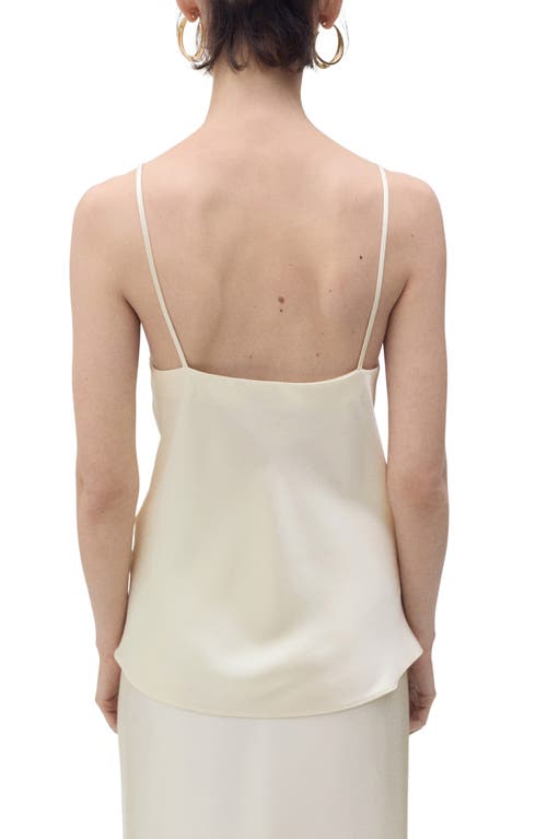 Mango V-neck Satin Camisole In Neutral