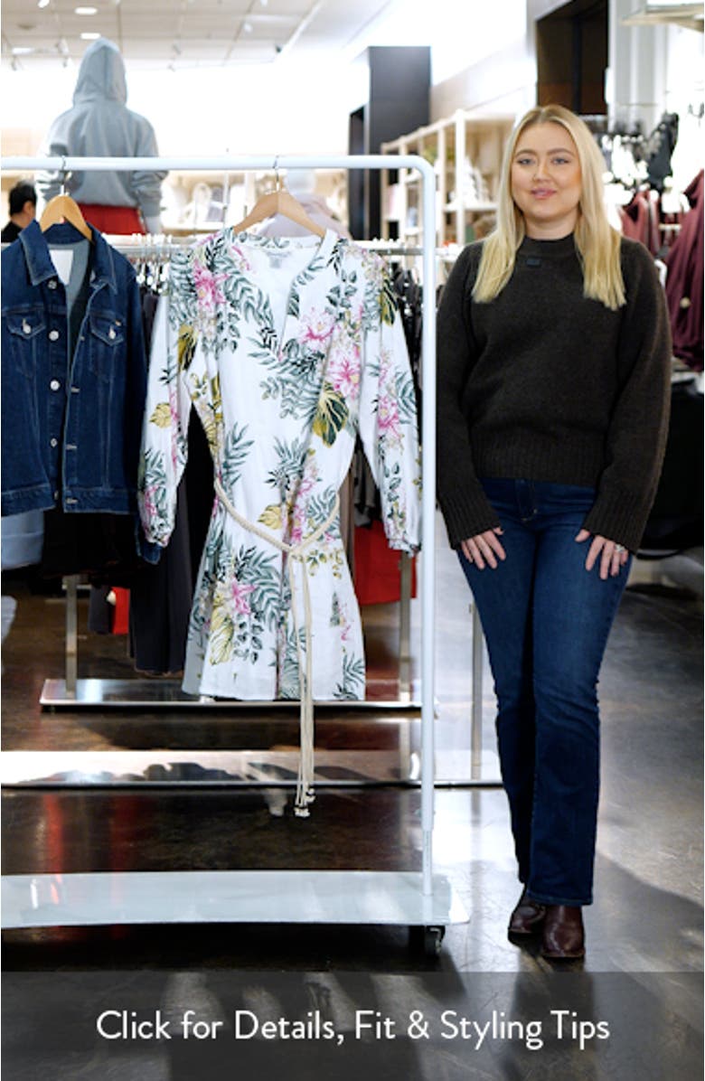 Petal of Luxury Long Sleeve Linen Dress, sales video thumbnail