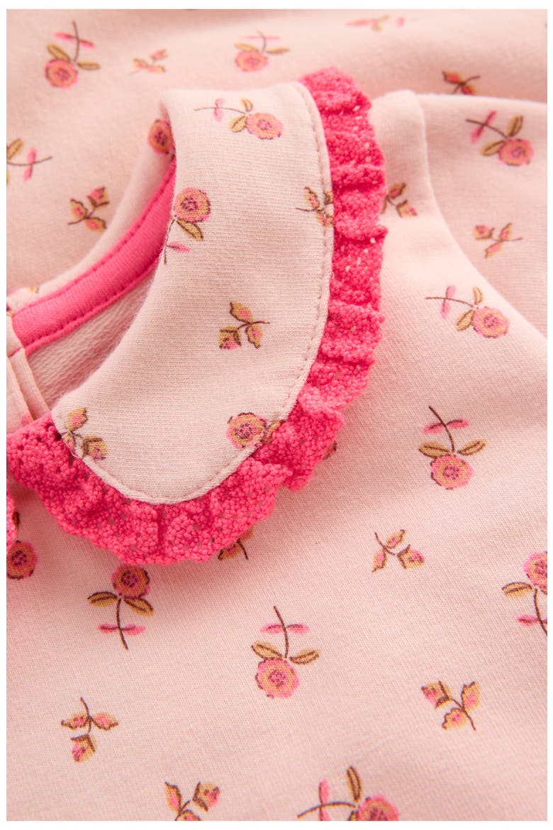 Kids' Pretty Collar Sweatshirt and Leggings Set, Alternate, color, BOTANIC PINK DITSY FLORAL