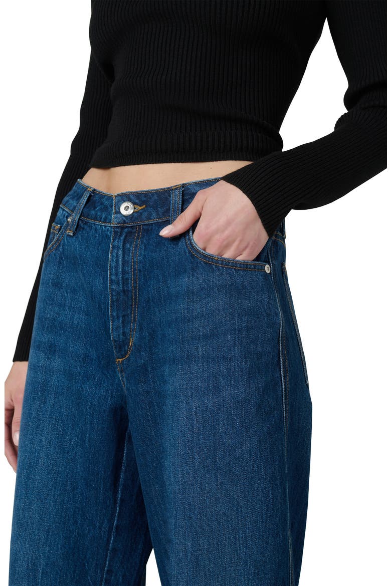 The Wilder High Waist Crop Relaxed Barrel Jeans, Alternate, color, UNMISTAKABLE