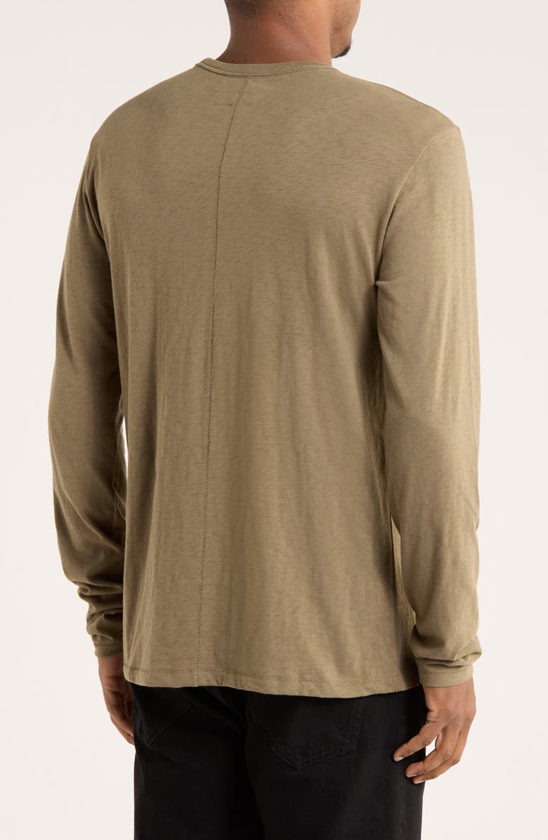 rag & bone Long Sleeve Slubbed Jersey T-Shirt, Alternate, color, Olive