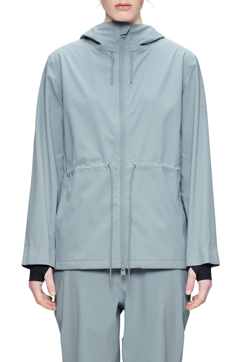 Suva Hardshell Waterproof Hooded Rain Jacket, Main, color, POOL