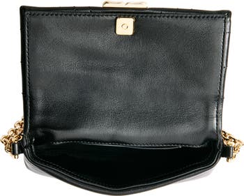 Givenchy 4G Liquid Logo Quilted Calfskin Wallet on a Chain