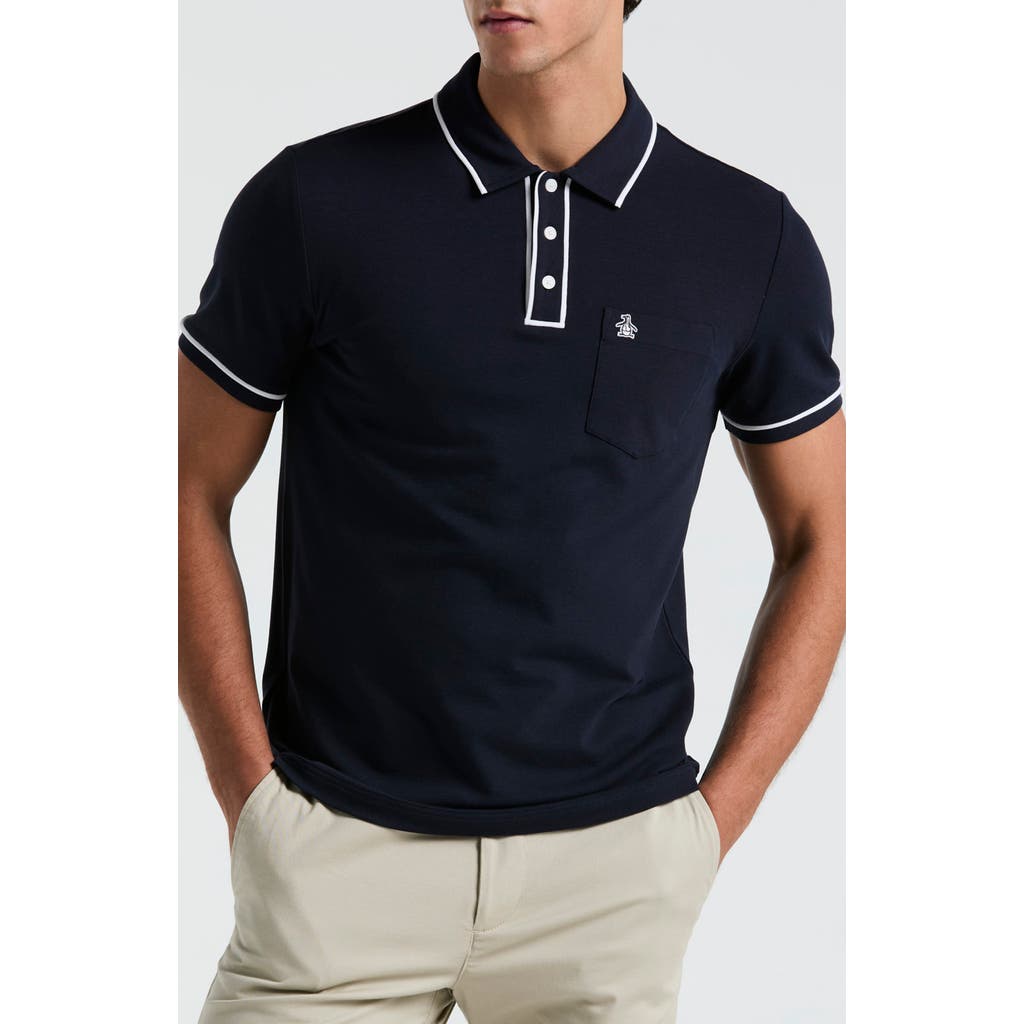 Original Penguin Men's Earl Pique Polo Shirt In Blue