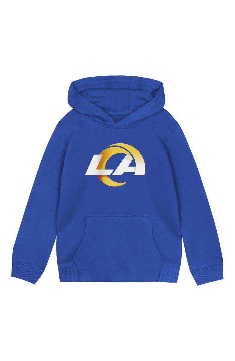 Outerstuff Toddler Royal Los Angeles Rams Logo Pullover Hoodie, Main, color, Royal