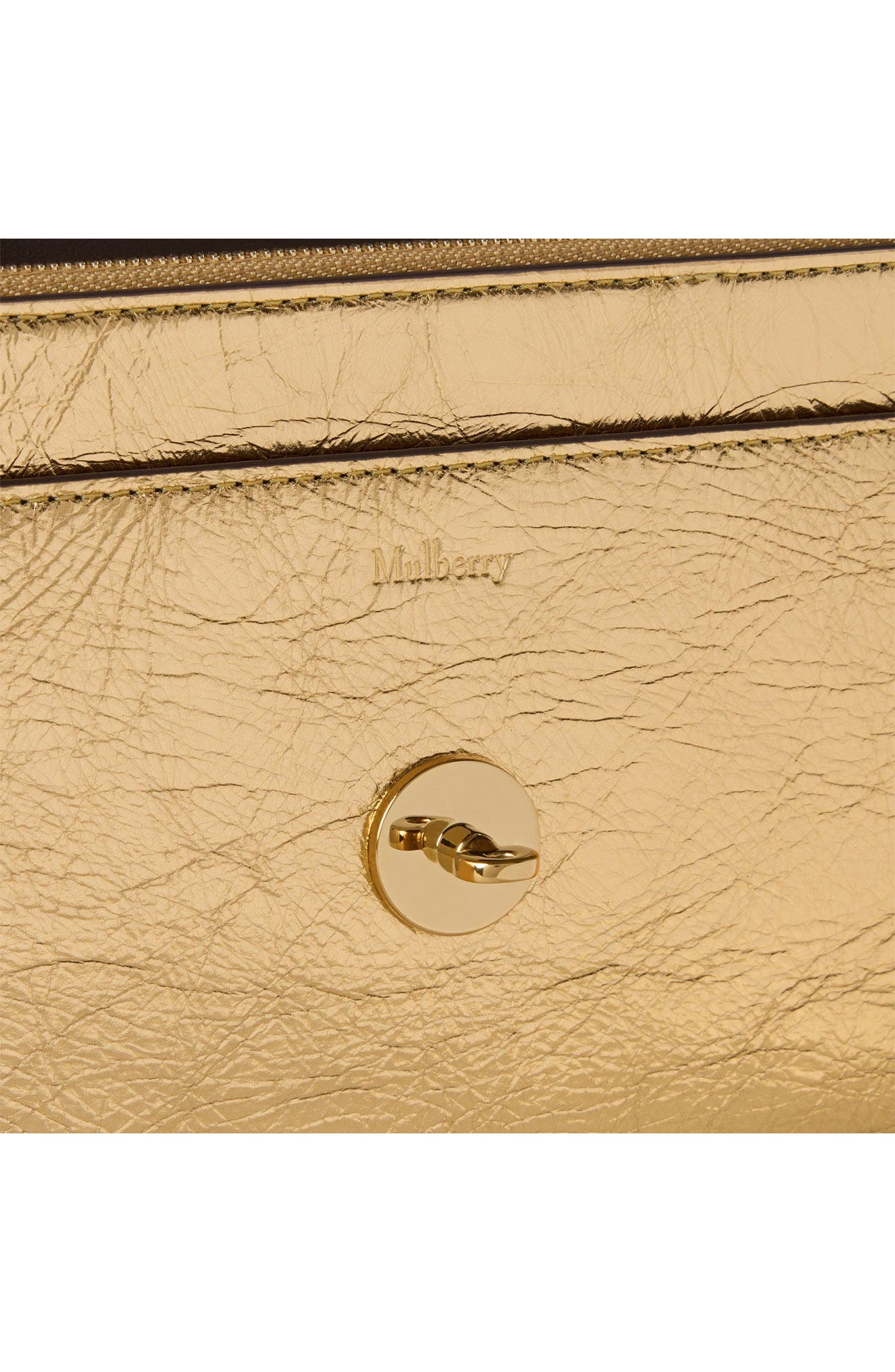 Small Darley Crinkled Leather Crossbody Bag, Alternate, color, SOMERSET GOLD