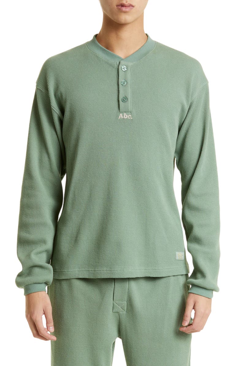 Advisory Board Crystals Abc. 123. Waffle Knit Henley, Main, color,