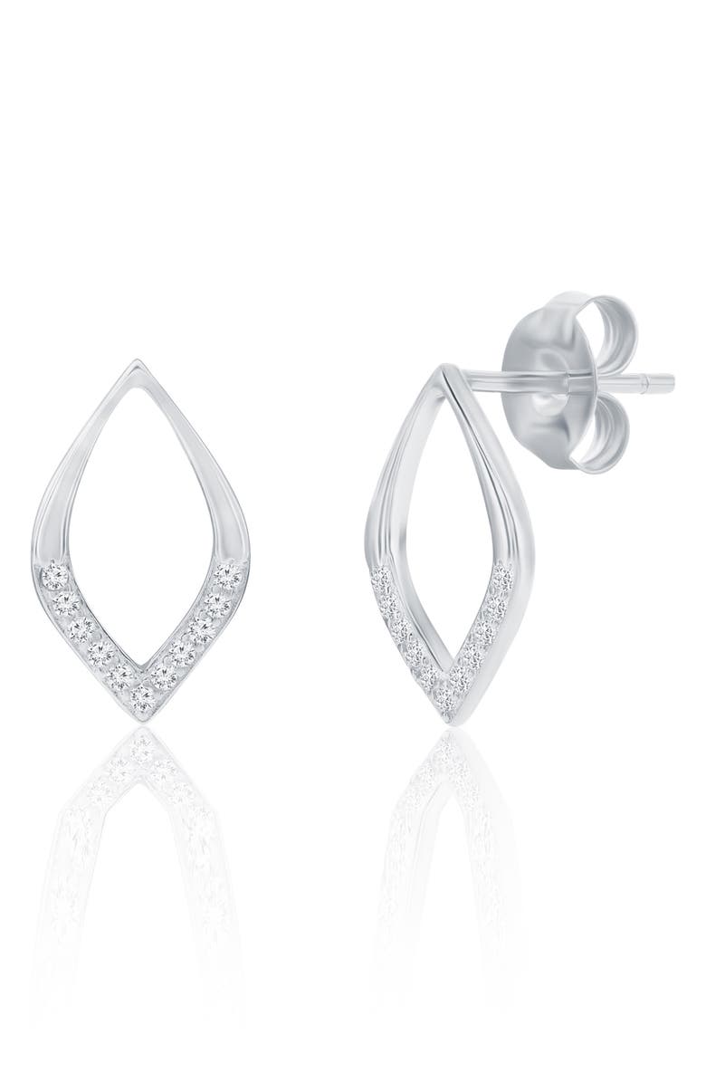 SIMONA Cubic Zirconia Marquise Stud Earrings & Pendant Necklace Set, Alternate, color,