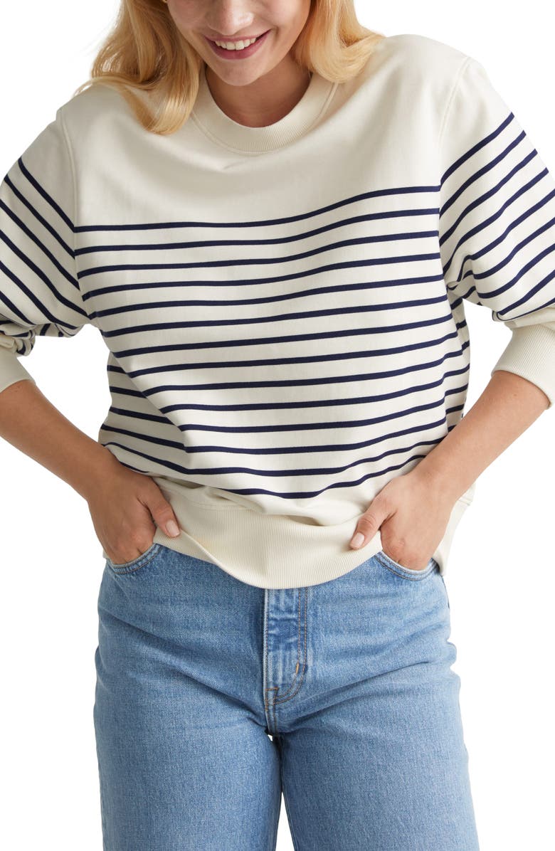 & Other Stories Breton Stripe Sweatshirt, Main, color,