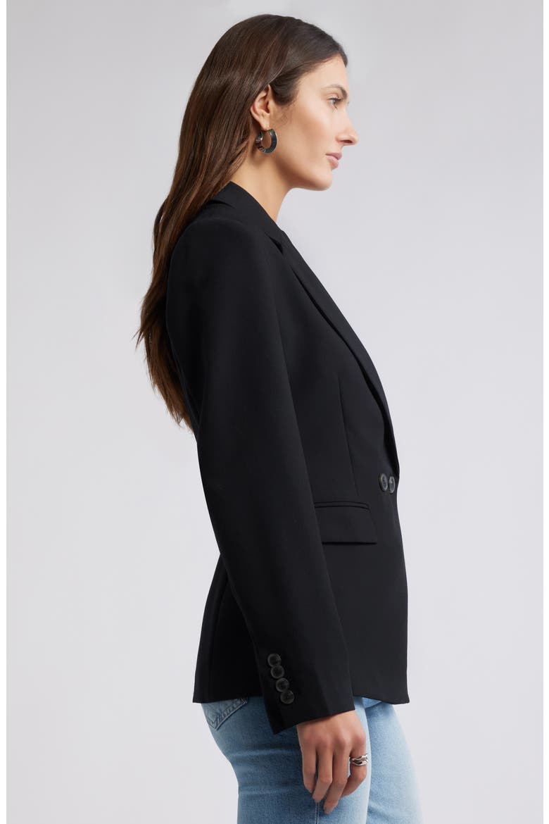 Icon Twill Hourglass Blazer, Alternate, color, BLACK