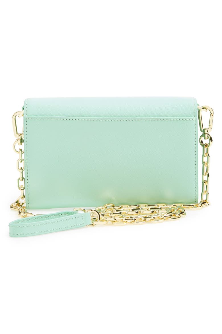 'Robinson' Leather Wallet on a Chain, Alternate, color, MINT