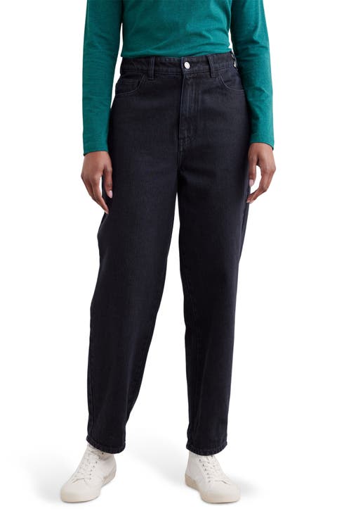 Towan Barrel Leg Organic Cotton Jeans (Inkwell)