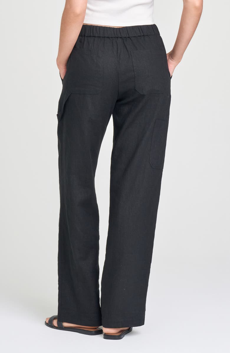 WAYF Daylight Wide Leg Linen Blend Pants, Alternate, color, 