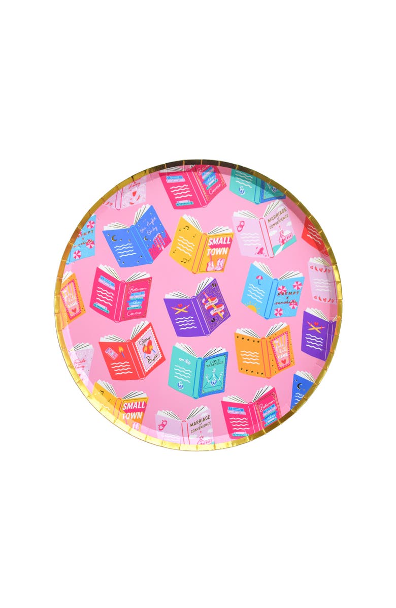 Jollity & Co. RomCom Book Themed Dessert Plates, Main, color, Assorted Pre-Pack