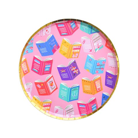 RomCom Book Themed Dessert Plates