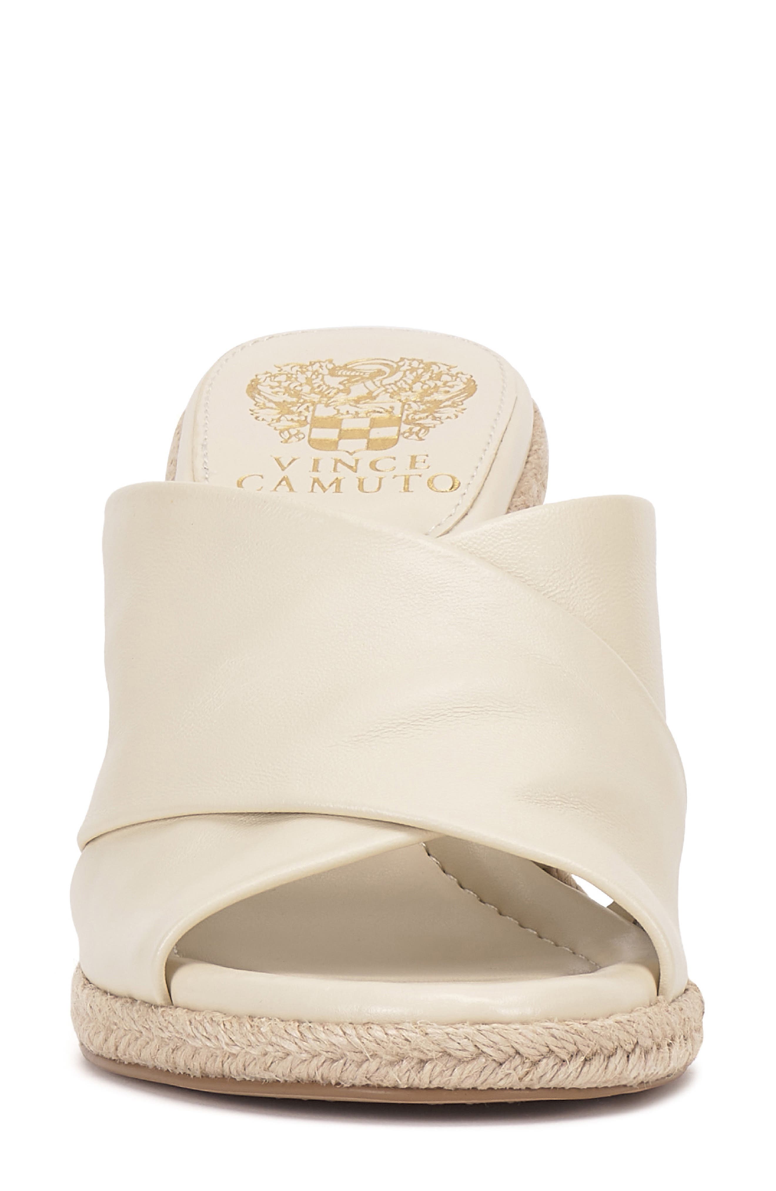 Fisella Espadrille Wedge Sandal, Alternate, color, CREAMY WHITE