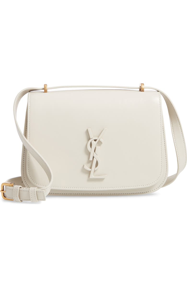 Saint Laurent Spontini YSL Monogram Leather Shoulder Bag, Main, color,