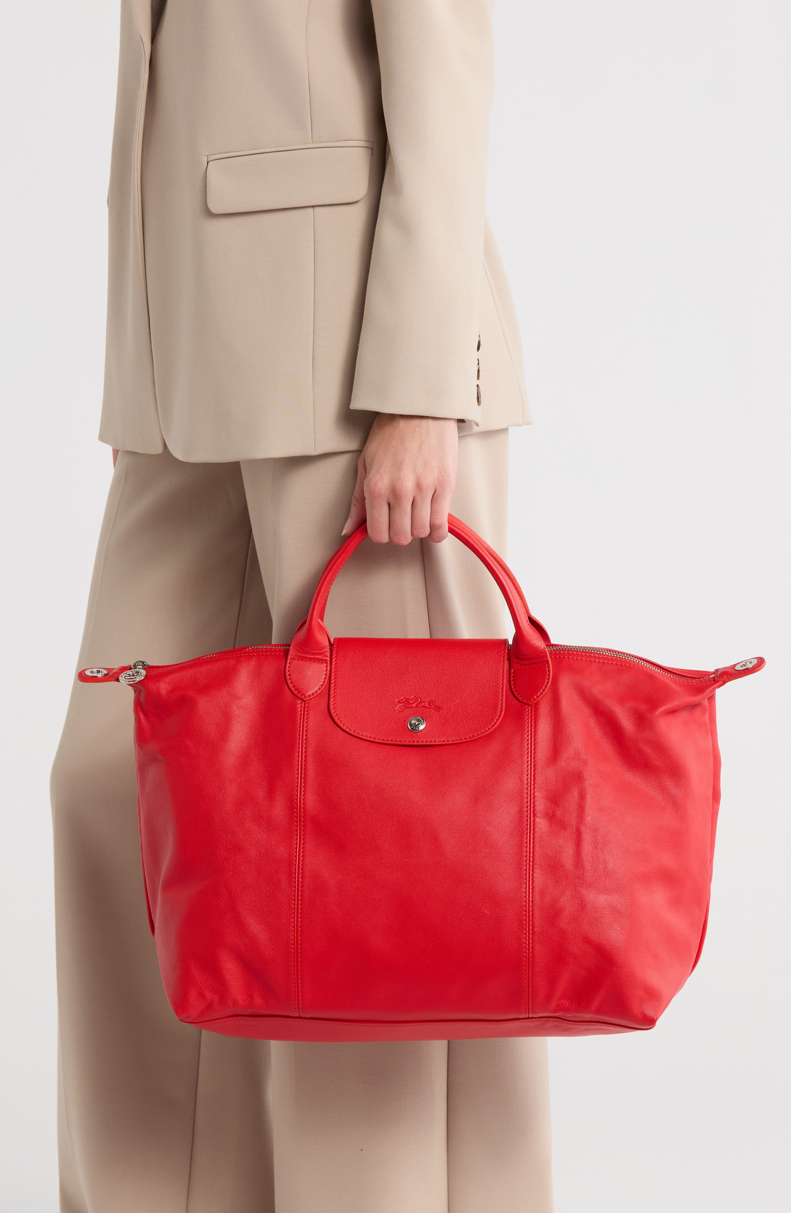 Longchamp Parisis Large Leather Crossbody Bag, Alternate, color, 