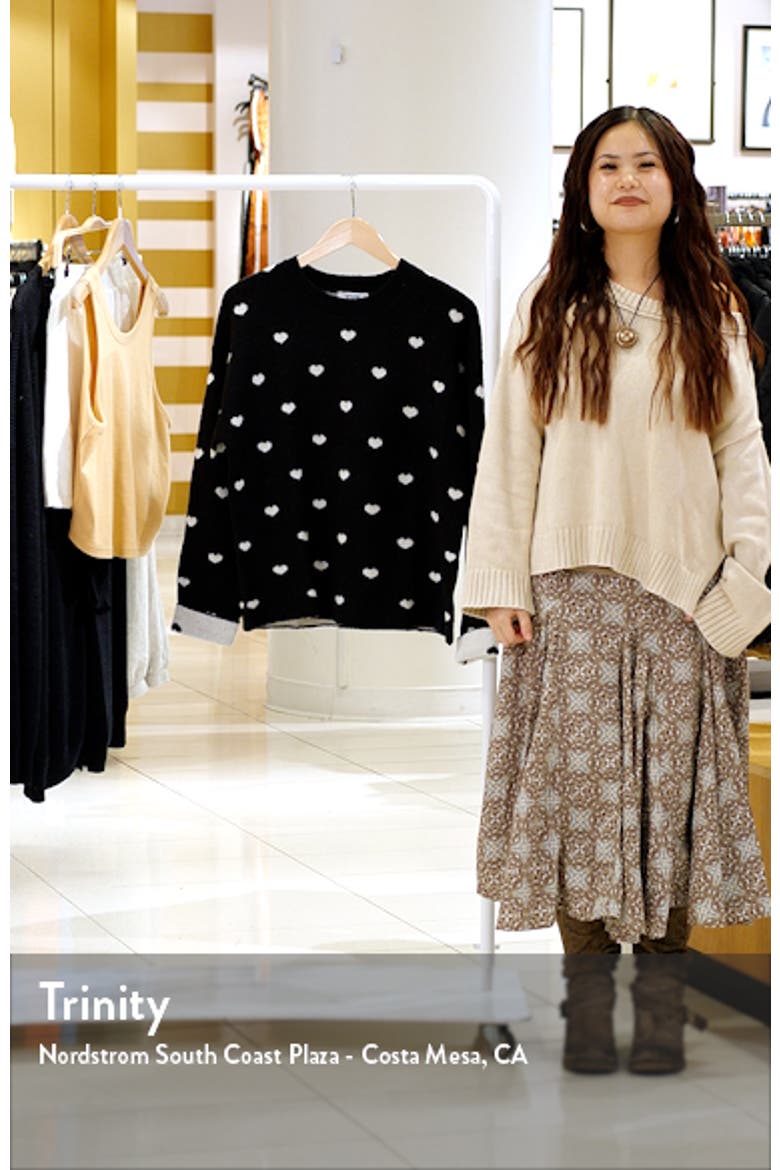 Lolly Hearts Jacquard Crewneck Sweater video