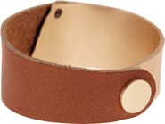 SAACHI Wild Ways Metal & Leather Bracelet
