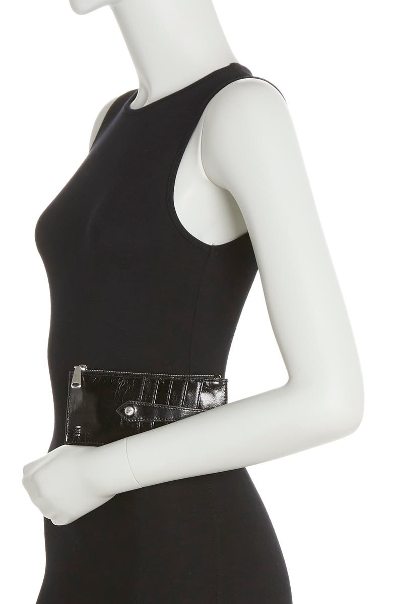 HOBO Linn Leather Wallet, Alternate, color, Black