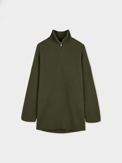 Cashmere Quarter-Zip Sweater