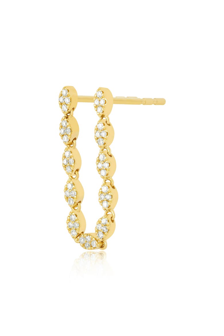 Diamond Eternity Drop Earring, Main, color, 14K YELLOW GOLD