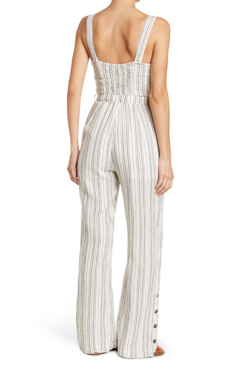 VELVET HEART Savannah Bare Stripe Sleeveless Jumpsuit, Alternate, color,