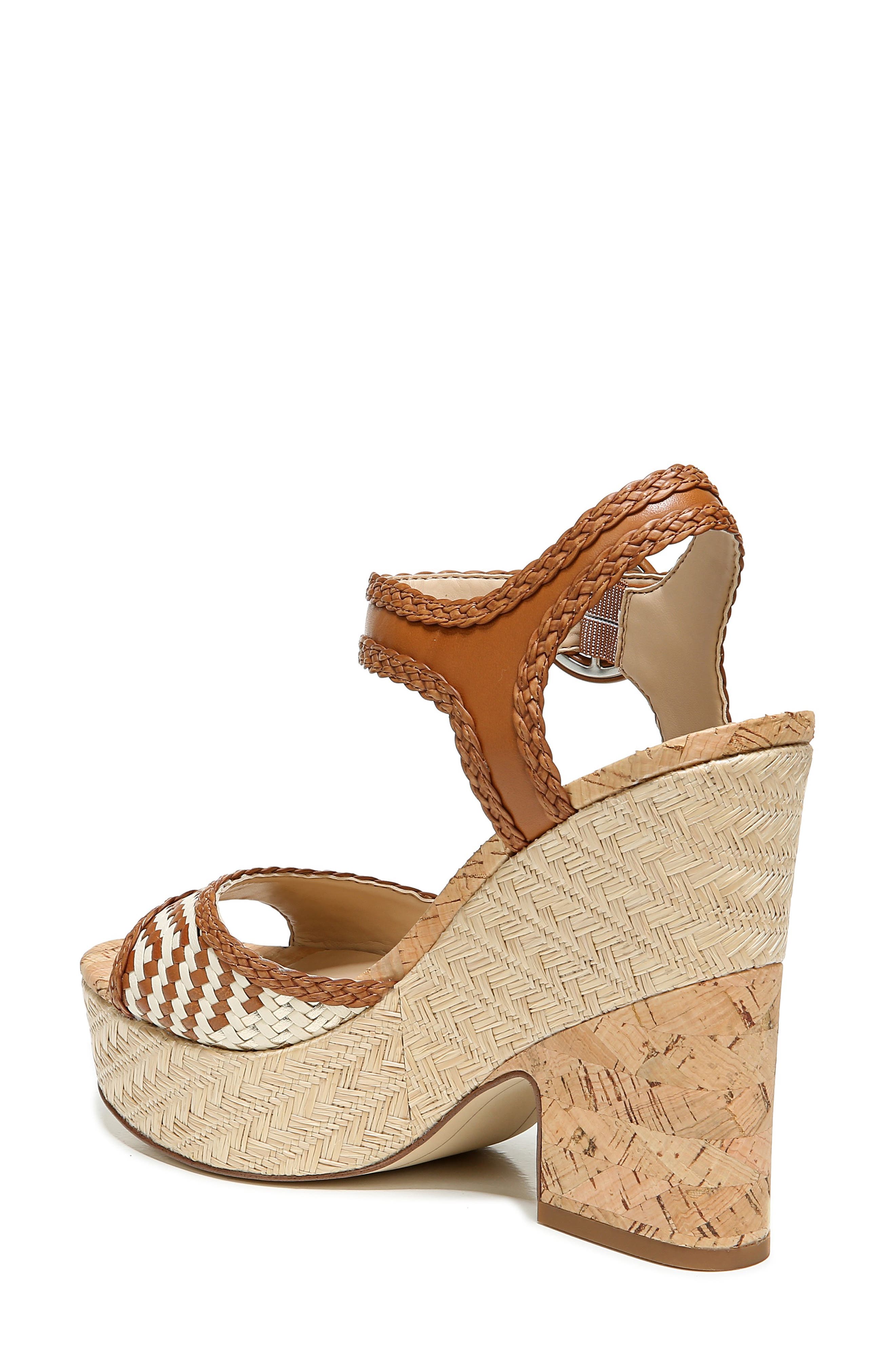 Lillie Platform Sandal, Alternate, color, SADDLE LEATHER