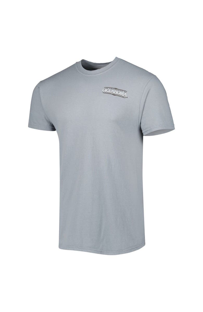 IMAGE ONE Men's Gray Oklahoma Sooners Hyperlocal T-Shirt, Alternate, color, 