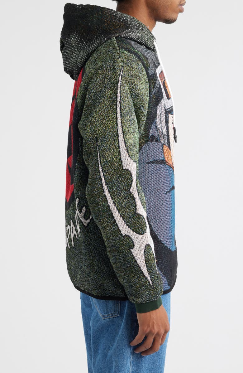 VERYRARE Kid Obito Jacquard Hoodie, Alternate, color, Green