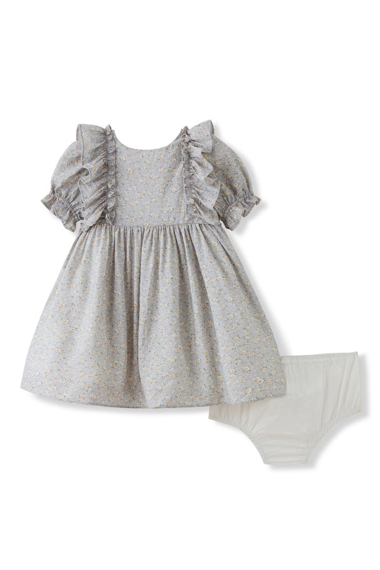Kids' Annalise Floral Dress & Diaper Cover Set, Main, color, LIGHT BLUE