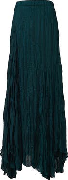 Leem Asymmetric Plisse Skirt