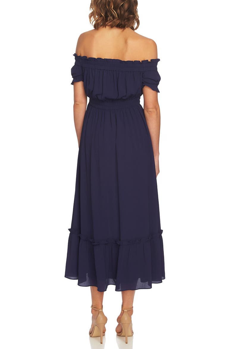 Vivian Off the Shoulder Smocked Maxi Dress, Alternate, color, MOSAIC TILE