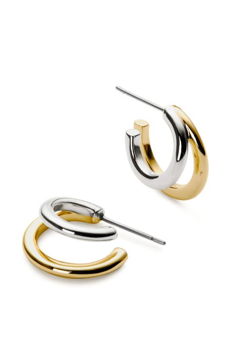 Double Hoop Earrings - Scarlett