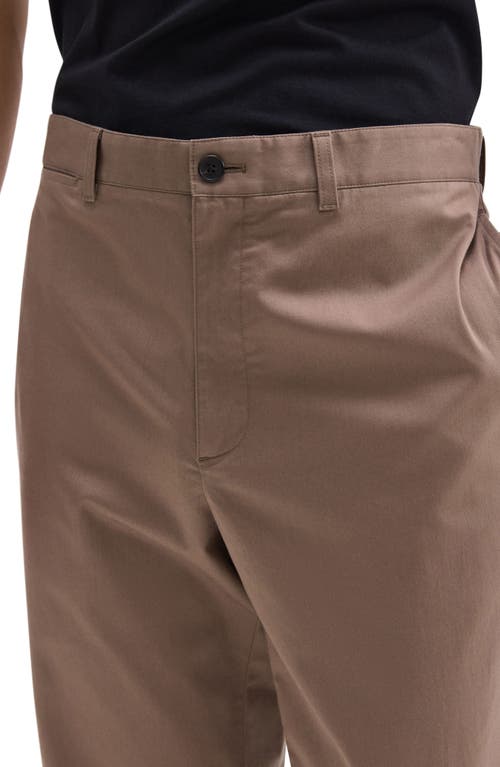 Theory Hanson Straight Leg Chinos In Walnut
