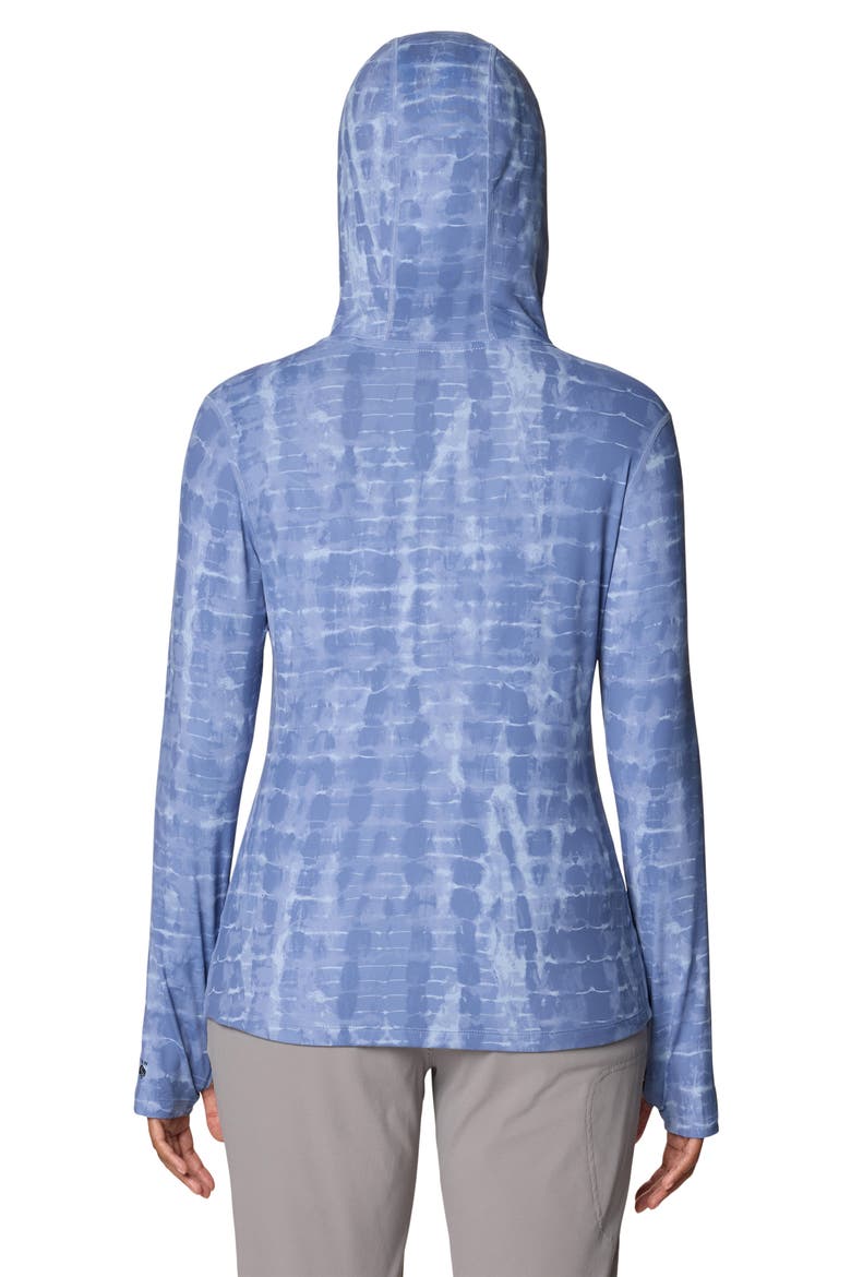 Crater Lake Long Sleeve UPF 50+ Hooded T-Shirt, Alternate, color, BEST COAST BLUE PRISMATIC
