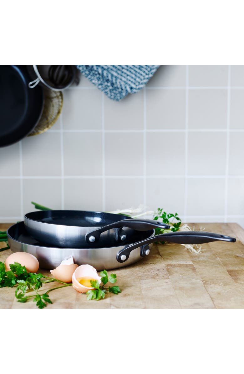GreenPan Venice Pro Noir 10-Inch & 12-Inch Ceramic Nonstick Fry Pan Set, Alternate, color, 