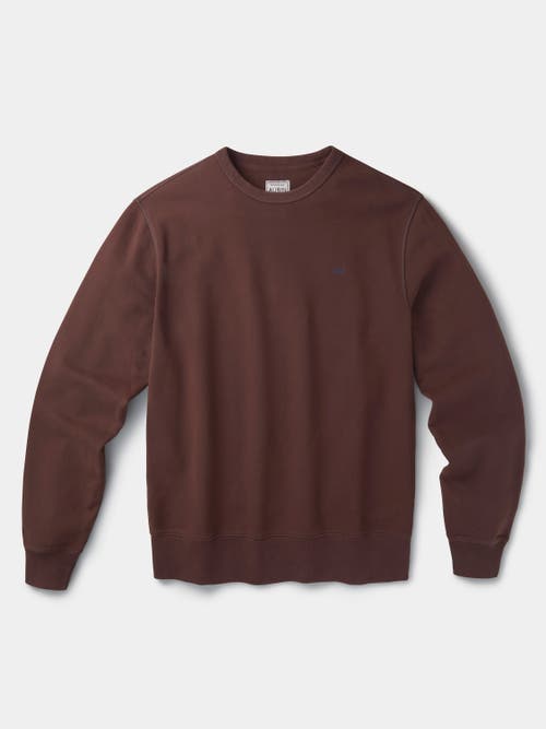 Aubin Vestry Crew Neck Sweatshirt In Brown