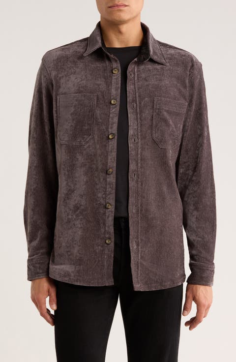 Chenille Shirt Jacket