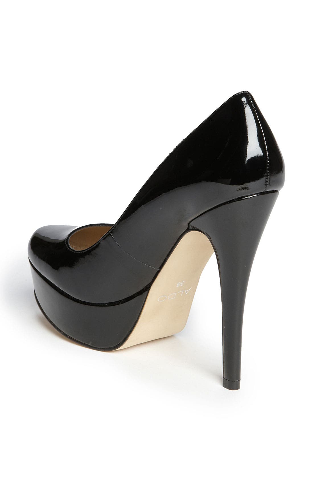 'Capecoral' Platform Pump, Alternate, color, BLACK