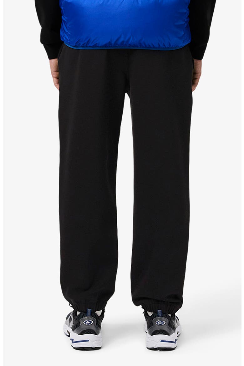 Double Face Organic Cotton Blend Piqué Sweatpants, Alternate, color, BLACK
