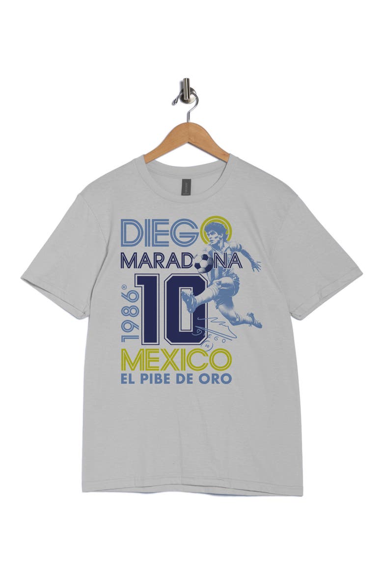 Maradona Diego El Pide Graphic T-Shirt, Alternate, color, WHITE
