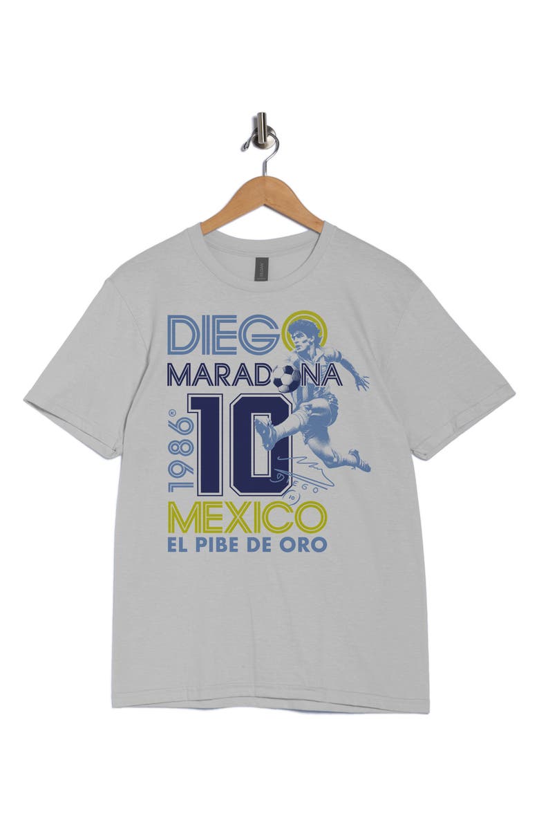 Monster Digital Maradona Diego El Pide Graphic T-Shirt, Alternate, color, White