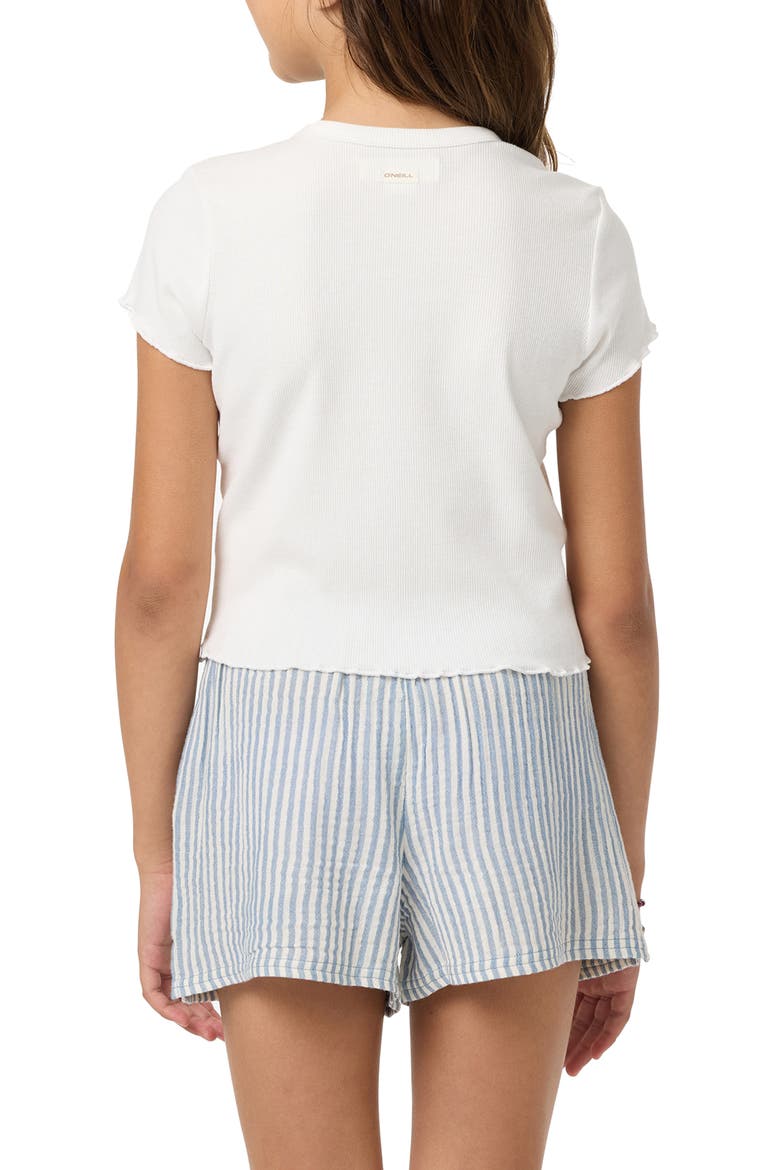 Kids' Sammie Short Sleeve Top, Alternate, color, WINTER WHITE