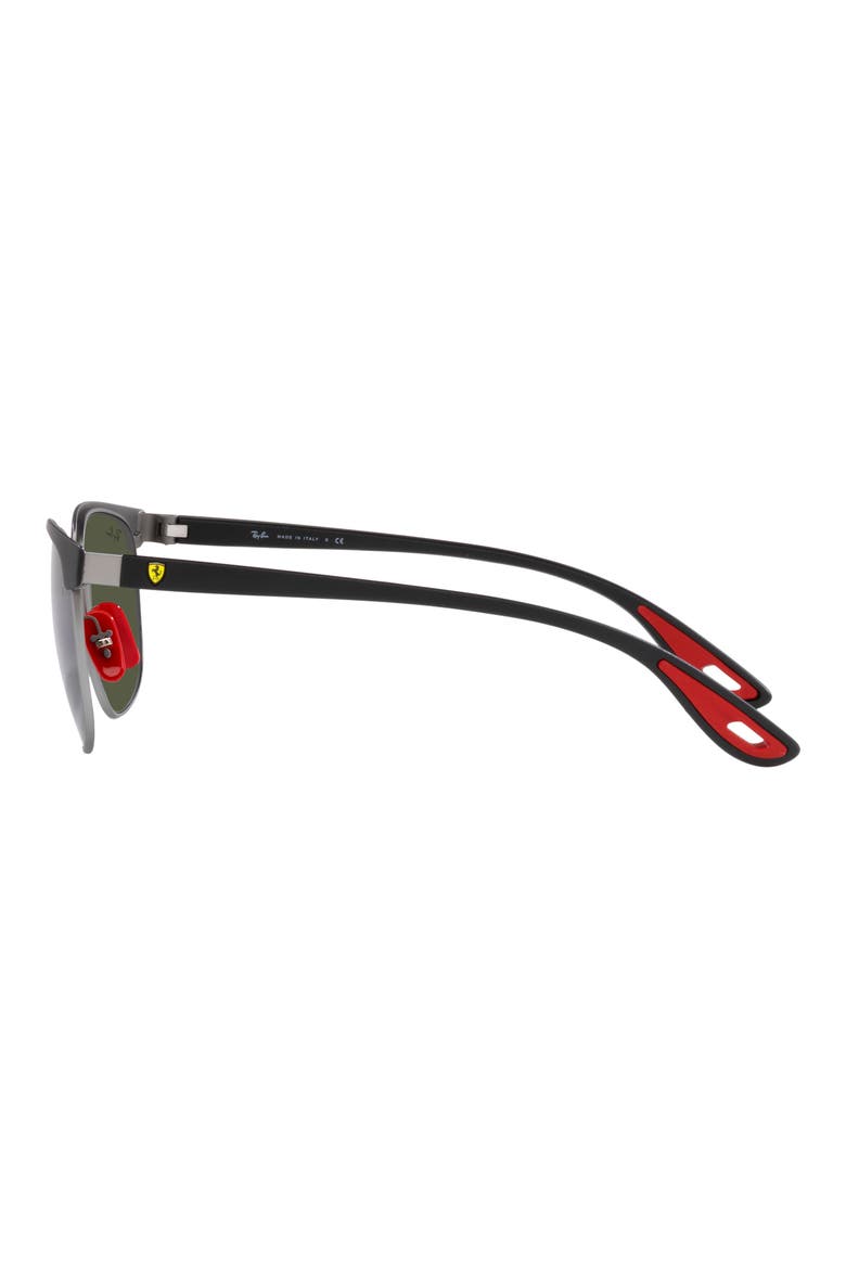 53mm Square Sunglasses, Alternate, color, MATTE GUNMETAL