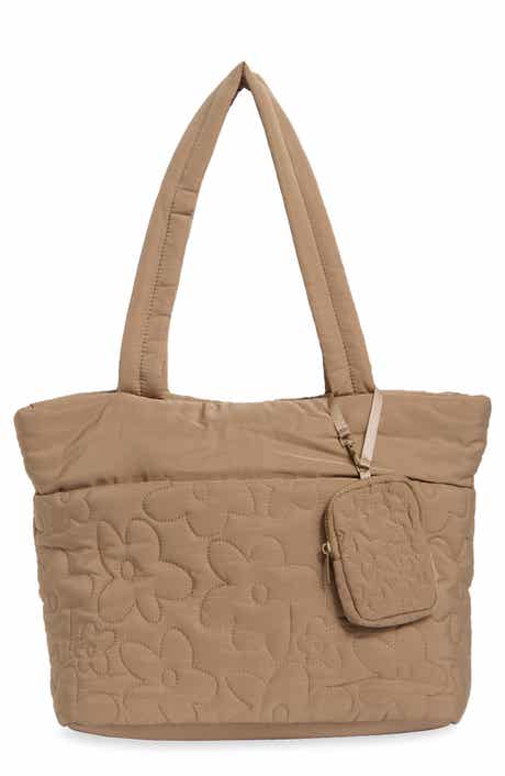 Minimal Floral Quilted Tote