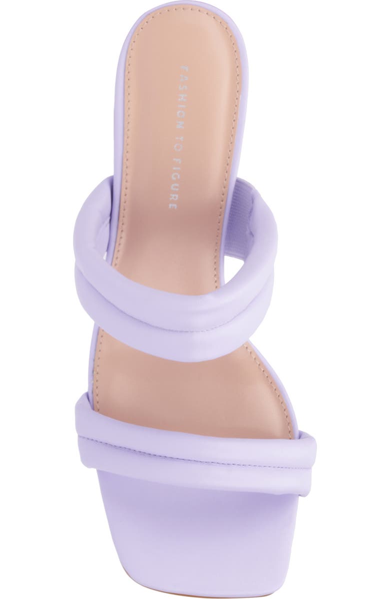 Fashion to Figure Sophia Heeled Sandal - Wide Width, Alternate, color, Lavender